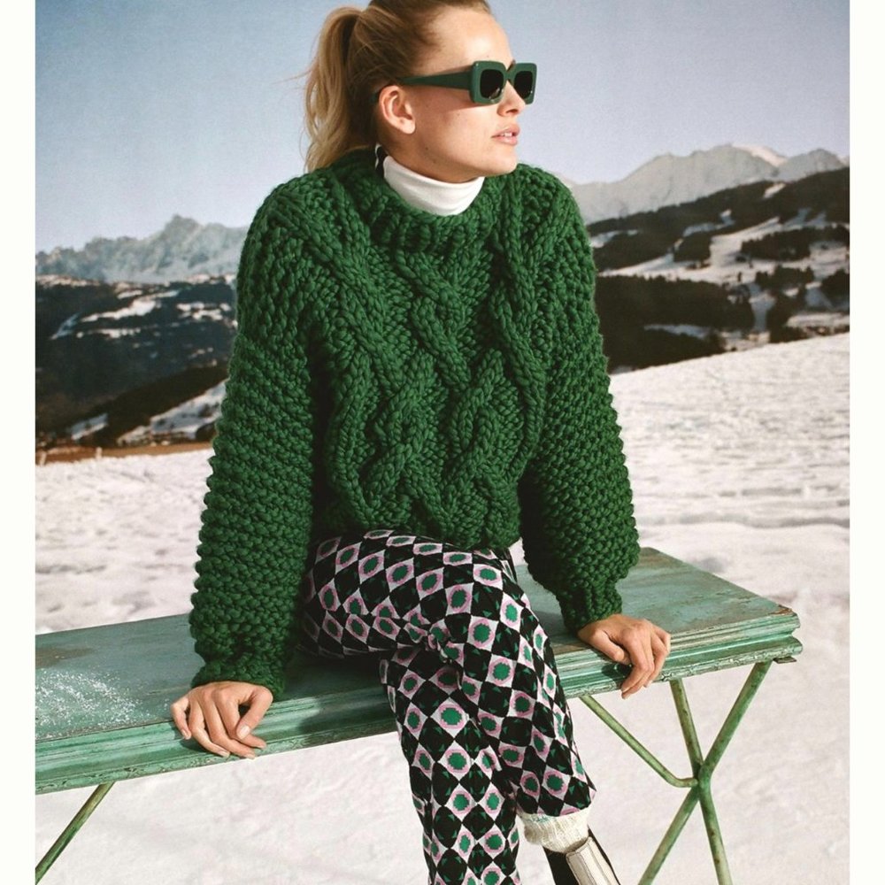 Anthropologie Maeve Flare Pants Womens Sz Medium Retro Print Pink Green EUC